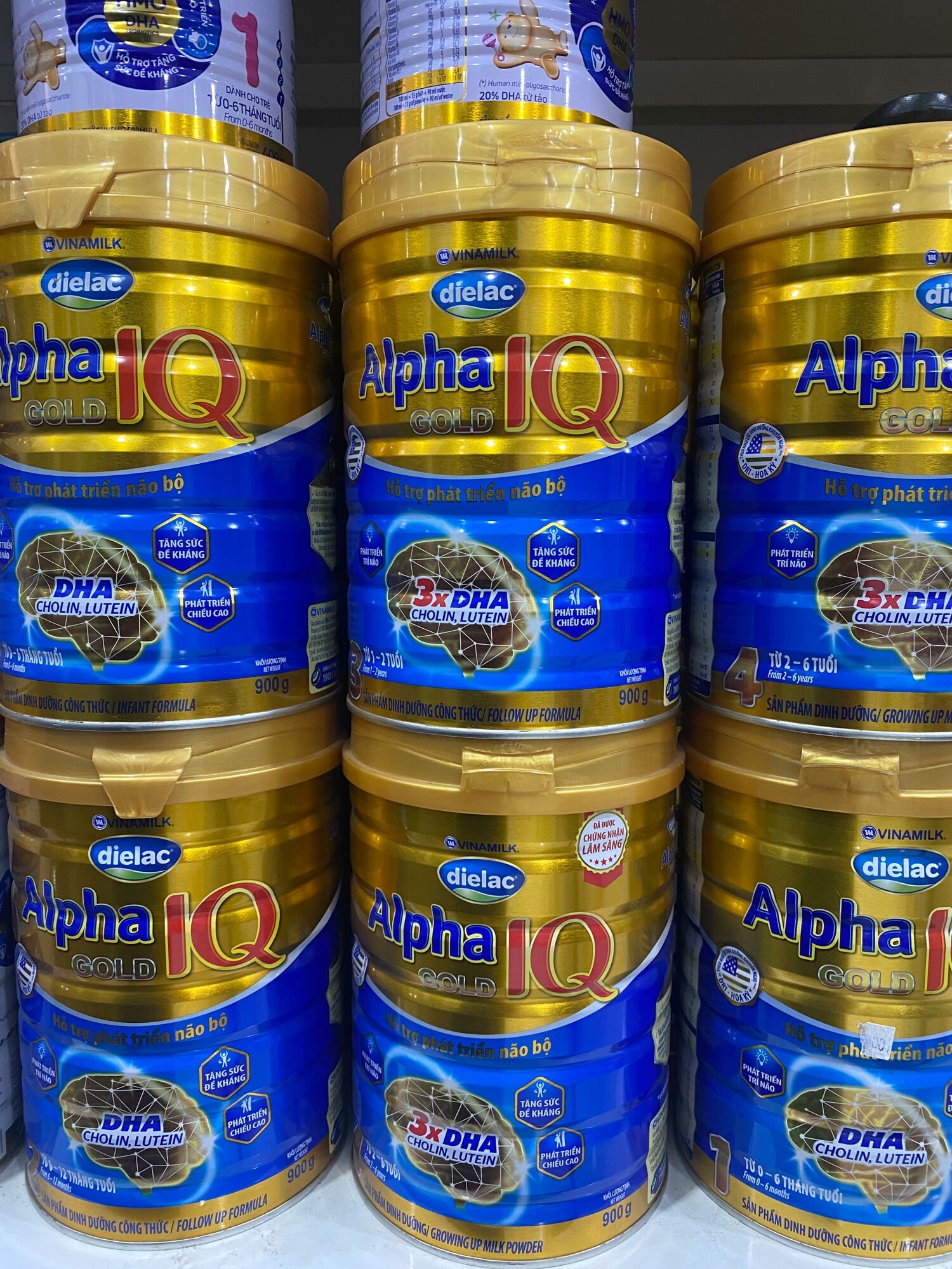 Sữa Alpha IQ Gold số 1-2-3-4 Date 2023