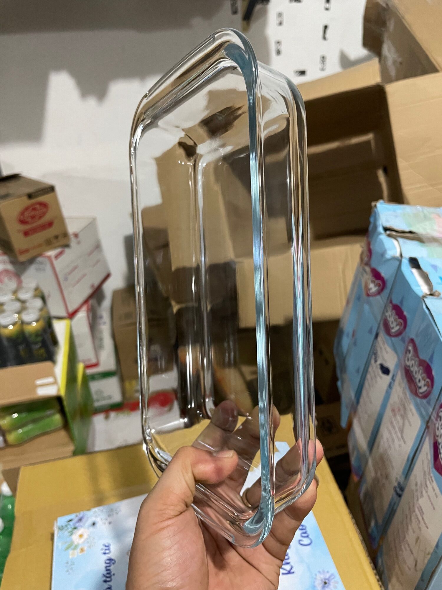 ——-Khay nướng thuỷ tinh- hkm Unilever