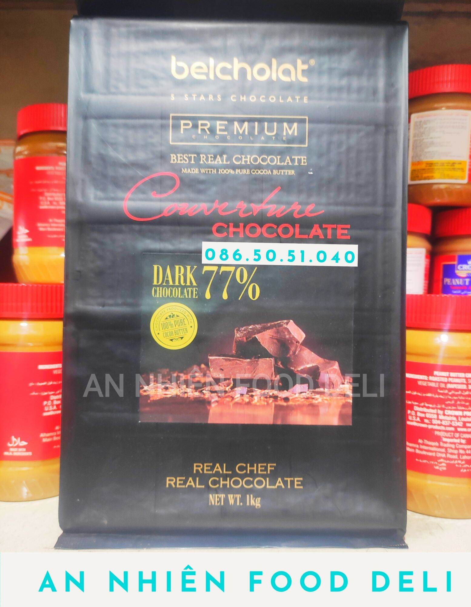 Socola Đen 77% Thượng Hạng hiệu Belcholat Chocolate