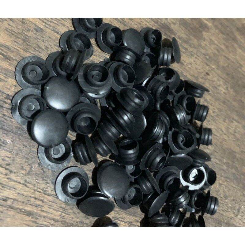 Combo 50 Nút Cao Su Bịt Lỗ Khoan 10mm Trắng /Đen