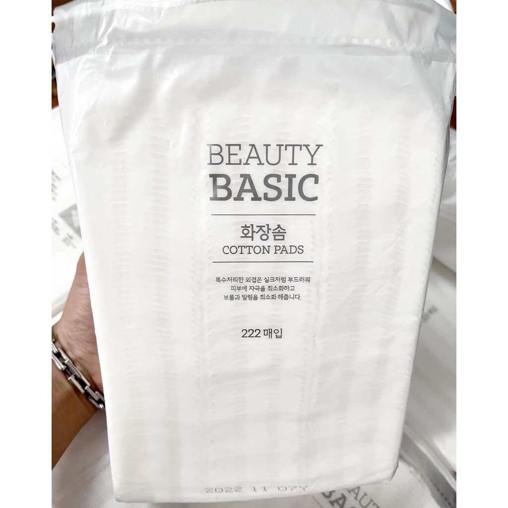 Bông tẩy trang Nobrand Emart, cotton pad 222 miếng, Miniso 180 miếng