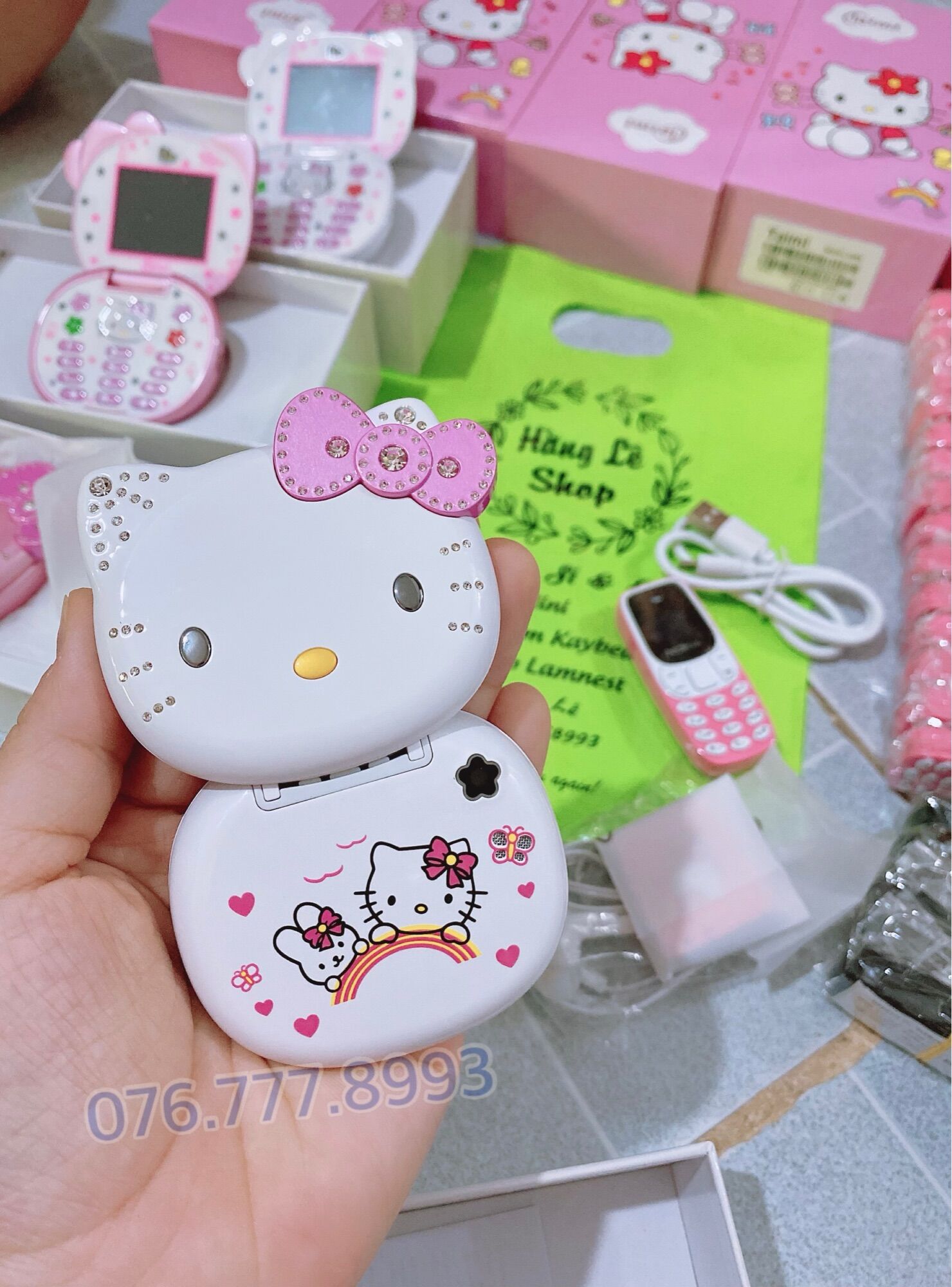 Điện Thoại helloKitty 2 sim mini dễ thương ( tặng kèm sim)💥