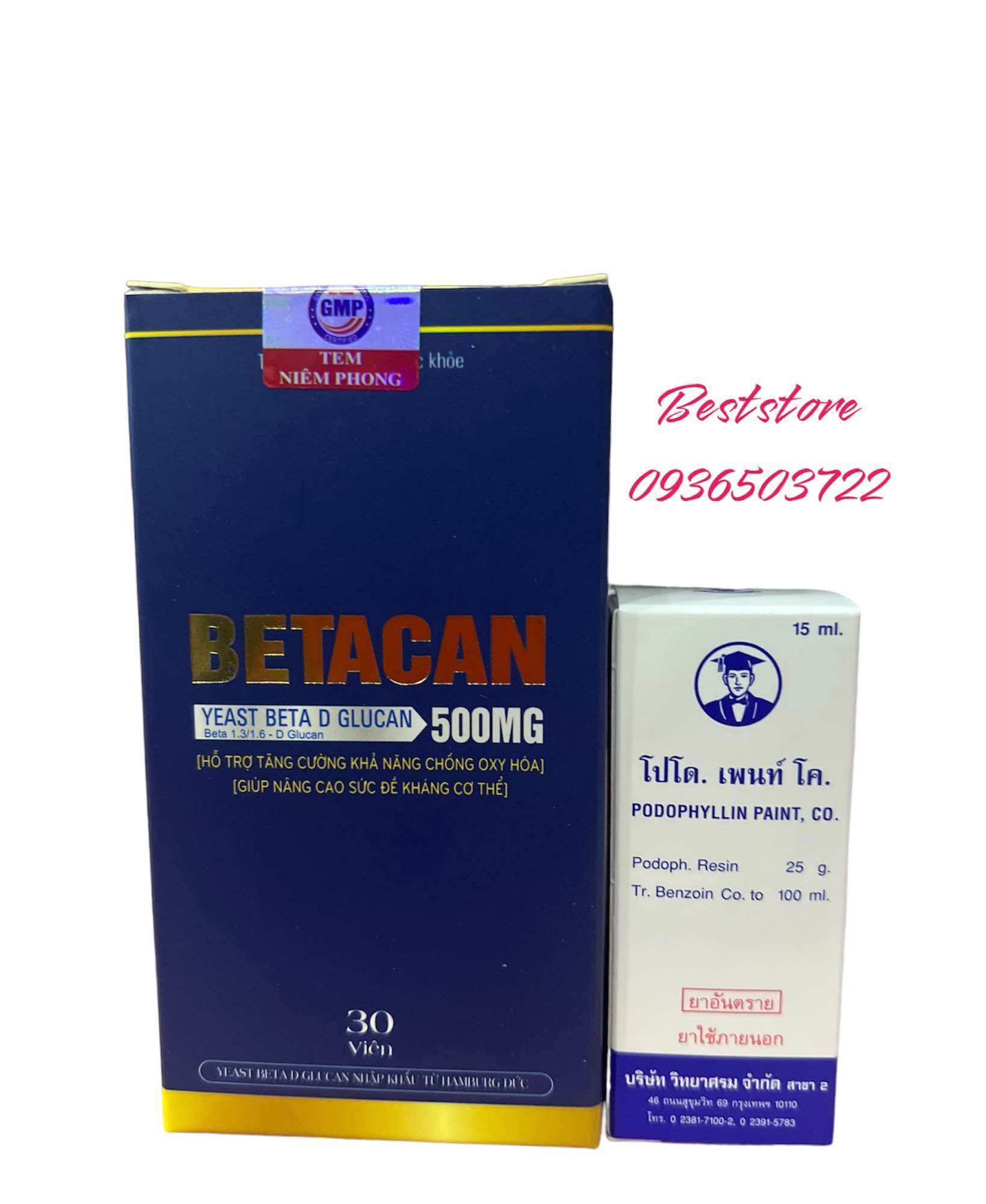 COMBO chấm + uống (Betacan + Podo) loại bỏ HPV (CHE TÊN SẢN PHẨM)