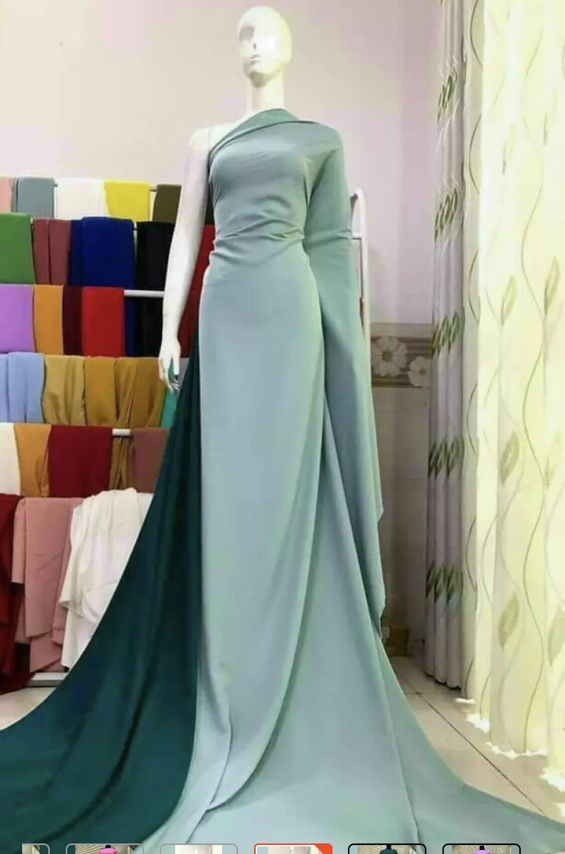 Vải áo dài màu trơn