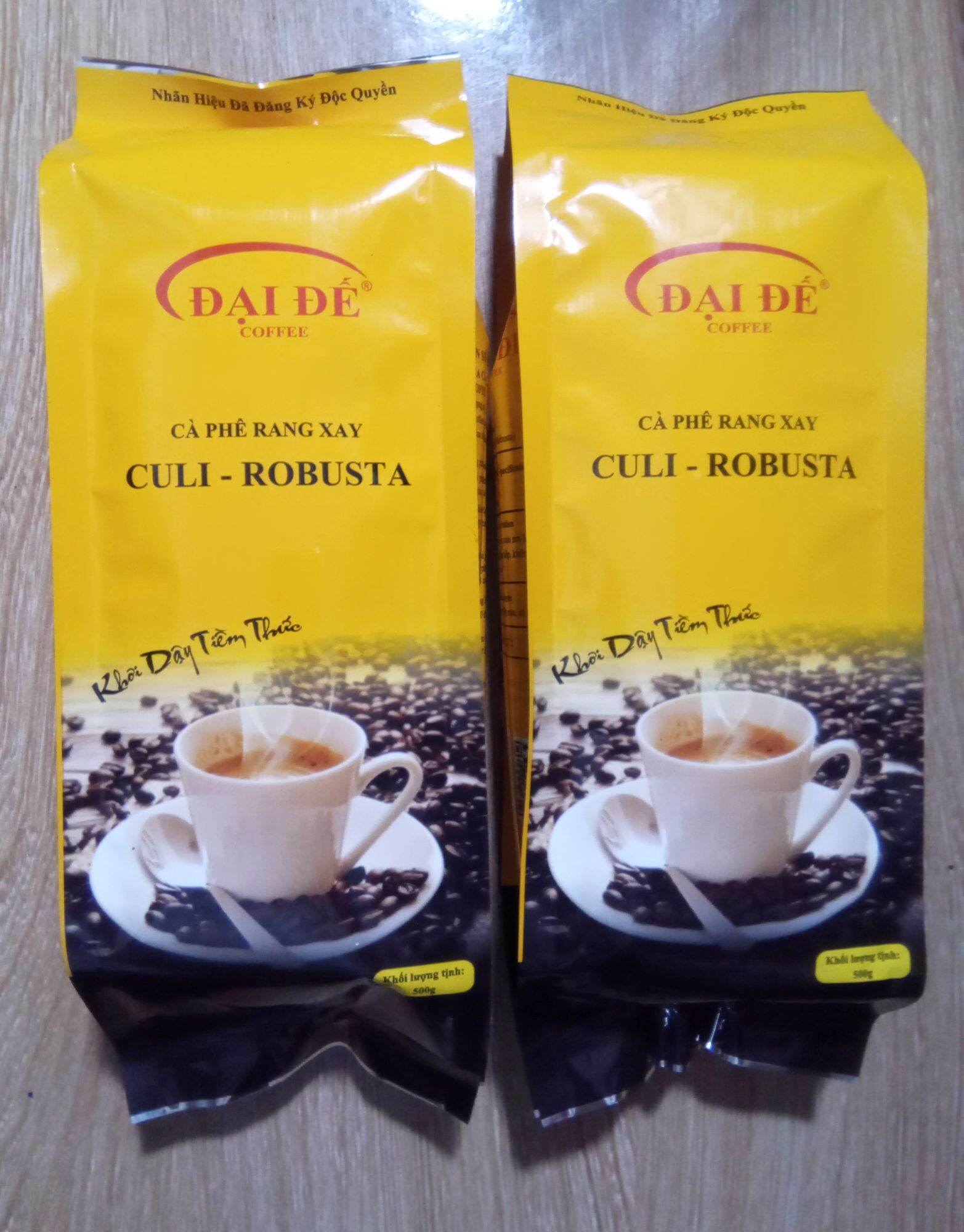 Cà phê rang xay mộc (Culi;Robusta )gói 500g