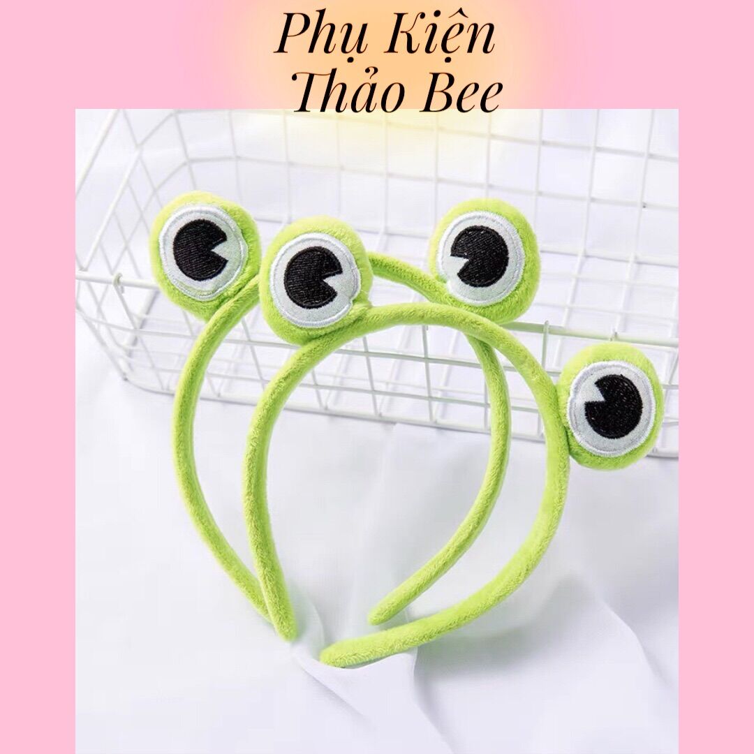 Bờm tóc băng đô rửa mặt hình ếch xanh xinh xắn đáng yêu