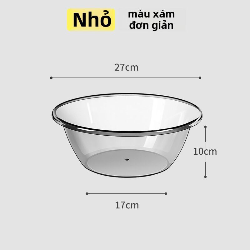 Bồn Rửa Mặt Bằng Nhựa Dày Trong Suốt Dùng Để Giặt Đồ Ăn Dùng Trong Gia Đình Bồn Rửa Chân Bồn Rửa Bát