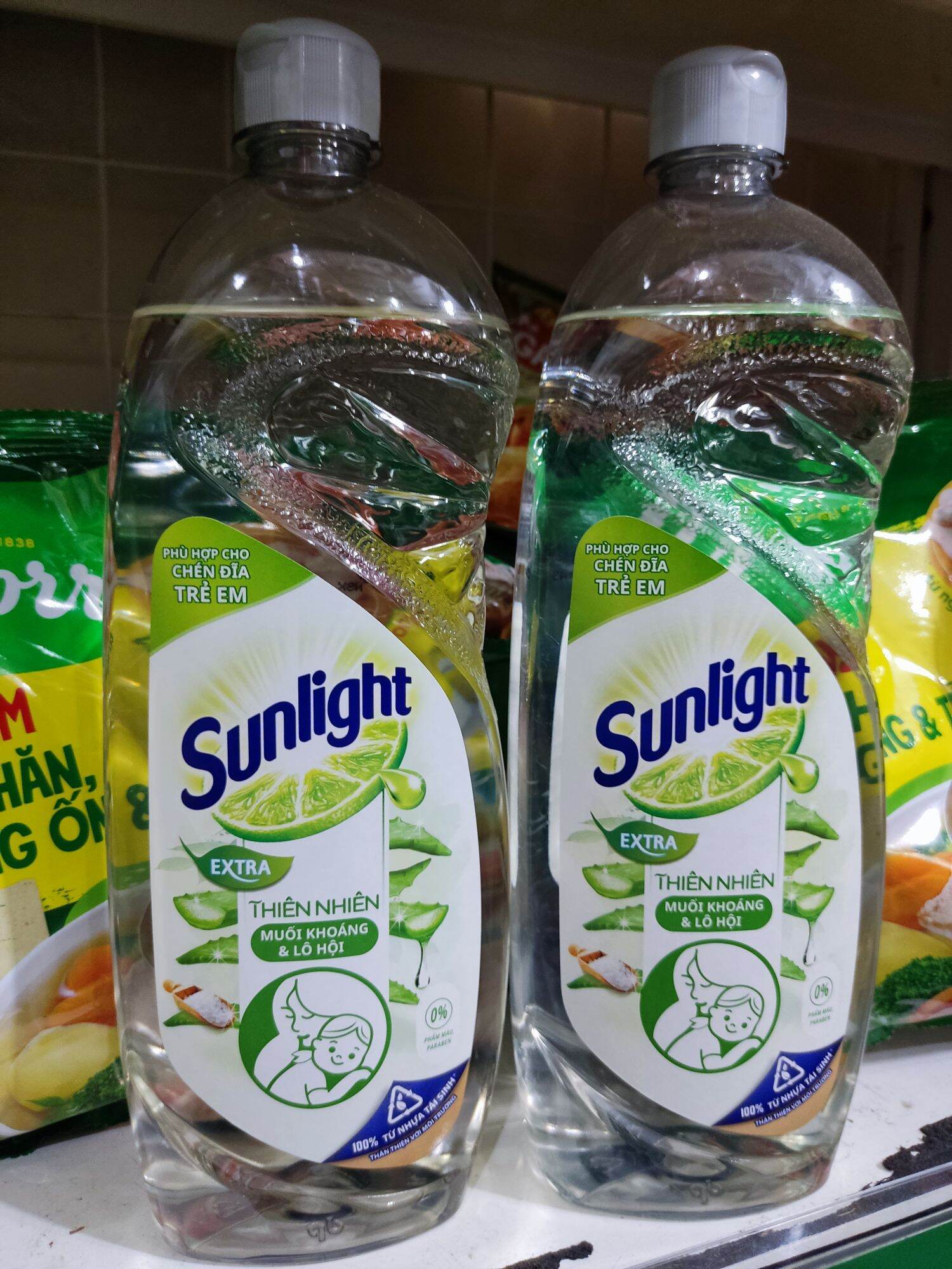 Nước rửa chén Sunlight thiên nhiên chai 750g