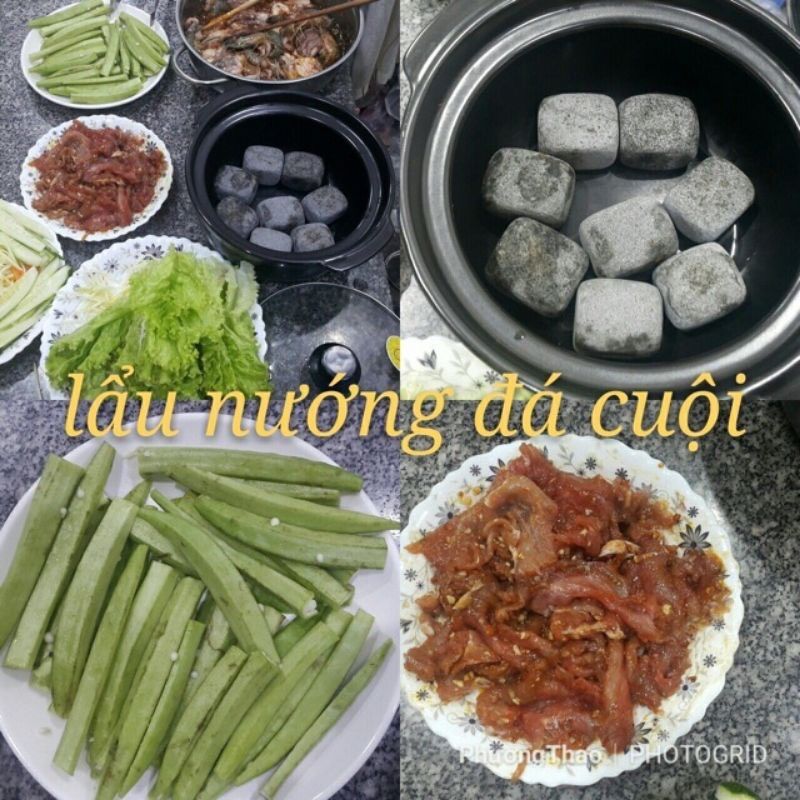 Đá Cuội Núi Lửa Nướng Thịt/ Đá Núi Lửa Xông (Đá Nham Thạch) 1000gr,