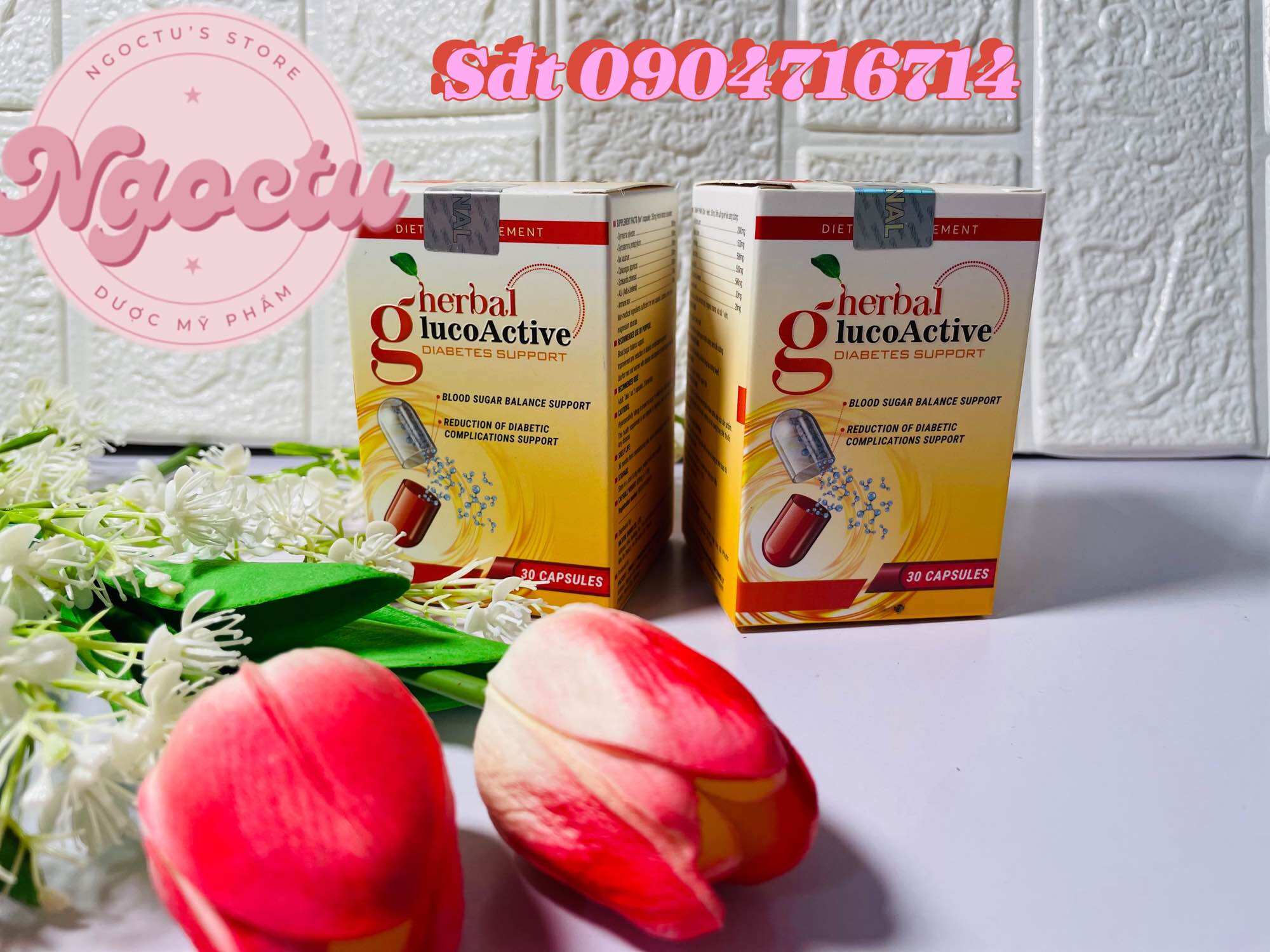 Herbal Glucoactive Viên Uống Hỗ Trợ Ổn Định Đường Huyết Giảm Tiểu Đường Phòng Ngừa Đột Quỵ
