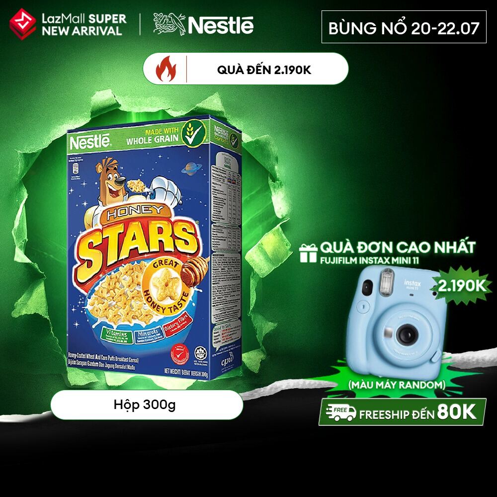 [FREESHIP TOÀN QUỐC] Ngũ cốc ăn sáng HONEY STARS (Hộp 300g)
