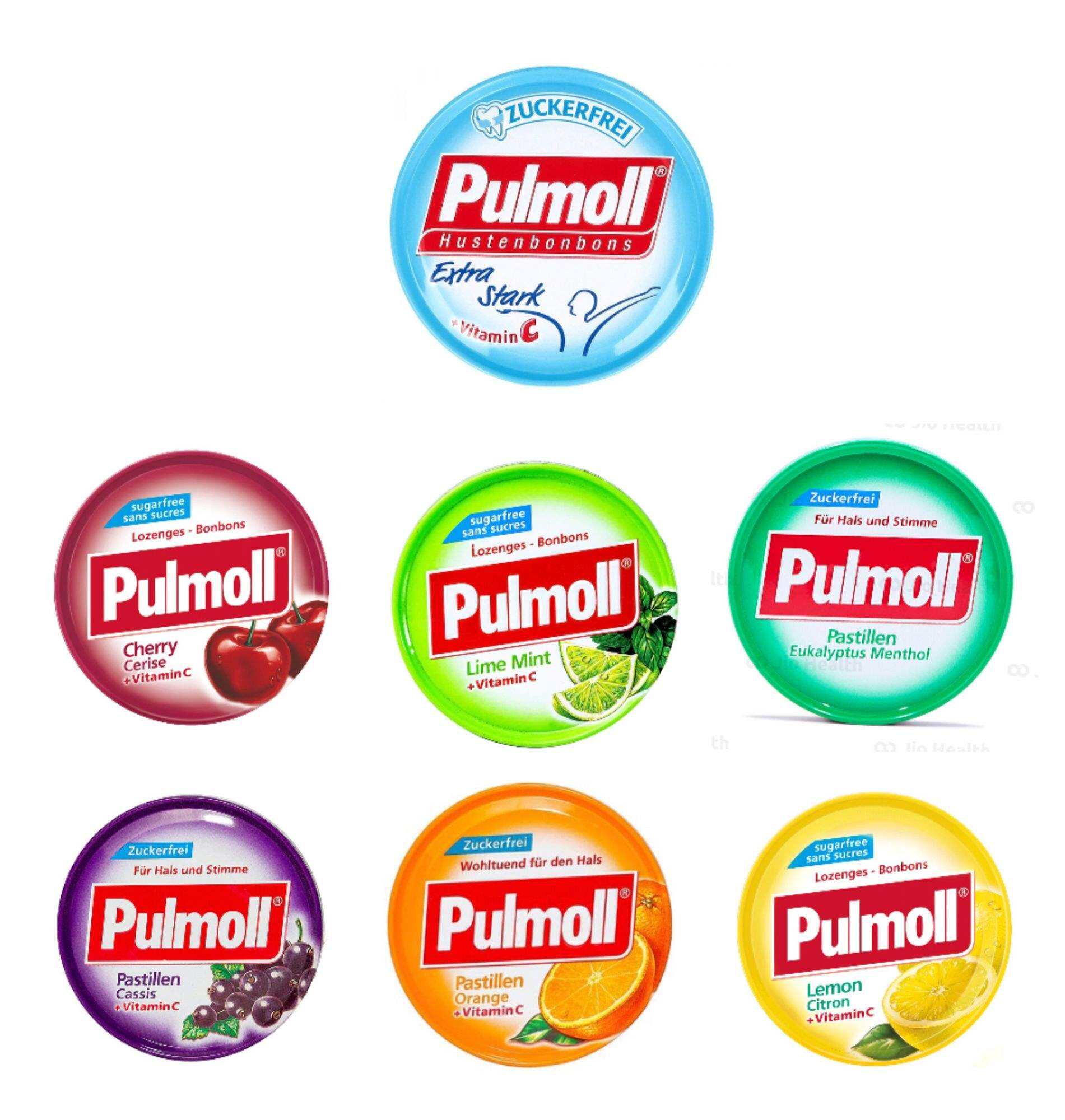 Kẹo Pulmoll đủ vị