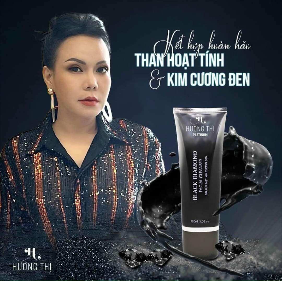 Sữa rửa mặt kim cương đen Hương Thị 120ml
