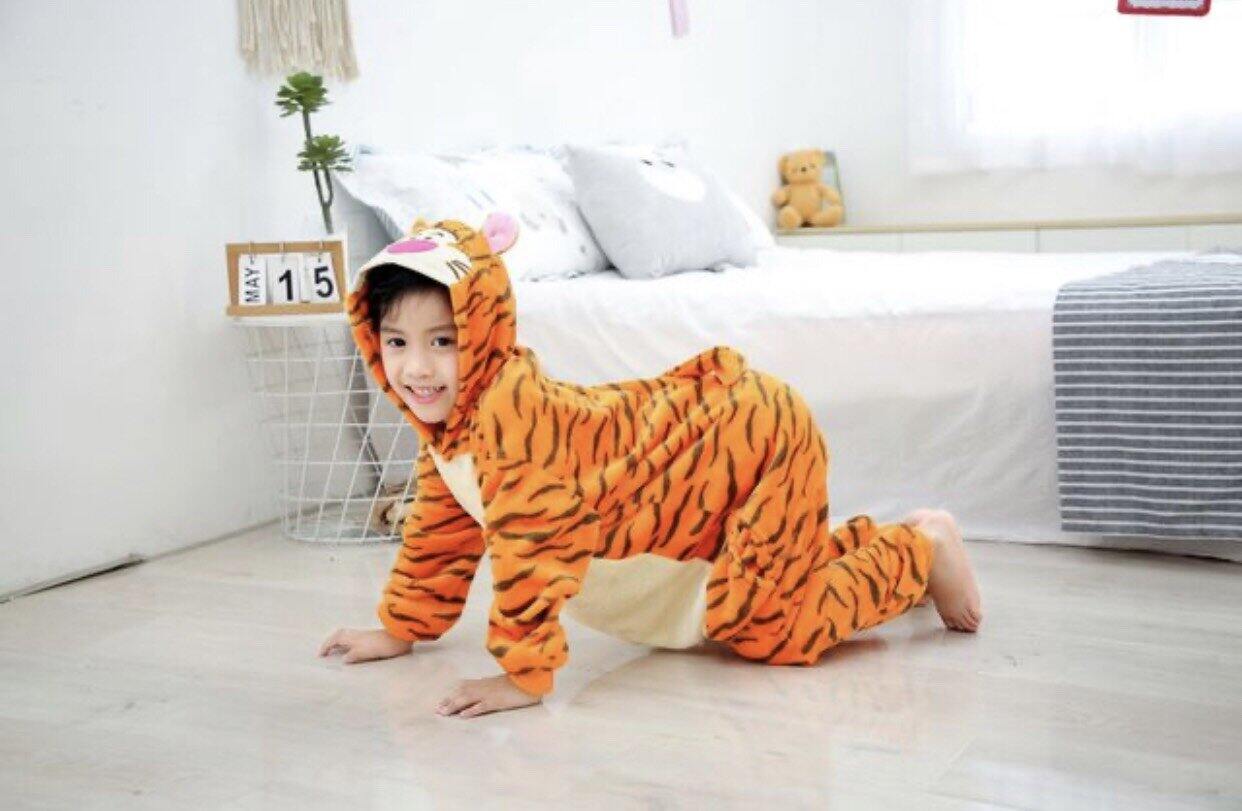 Bộ Đồ Thú Hổ Vằn Trẻ Em