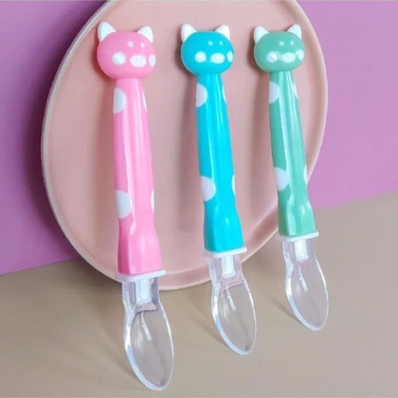 Thìa mèo silicon siêu mềm cho bé