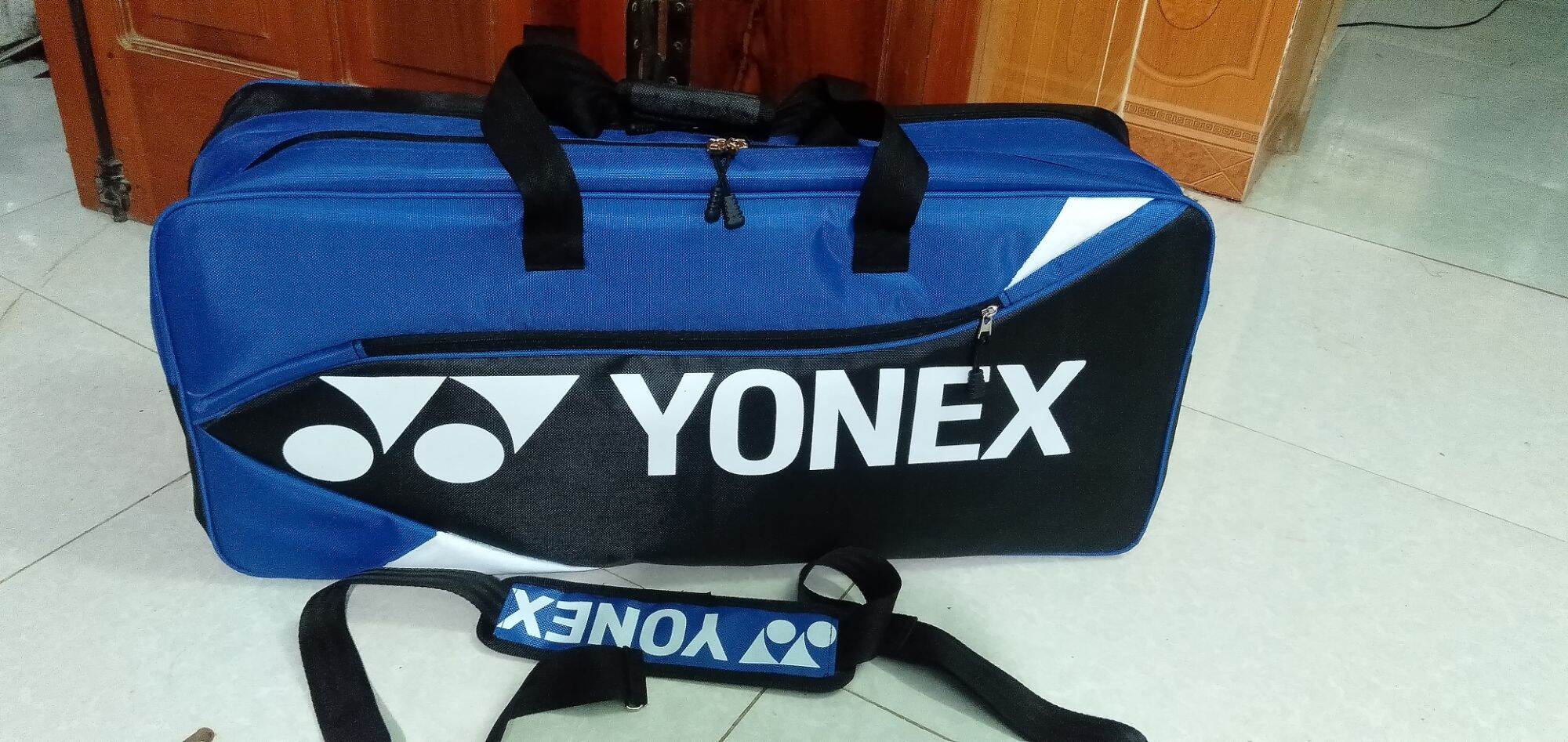 Túi vợt cầu lông vuông Yonex xanh đen mẫu mới 2021