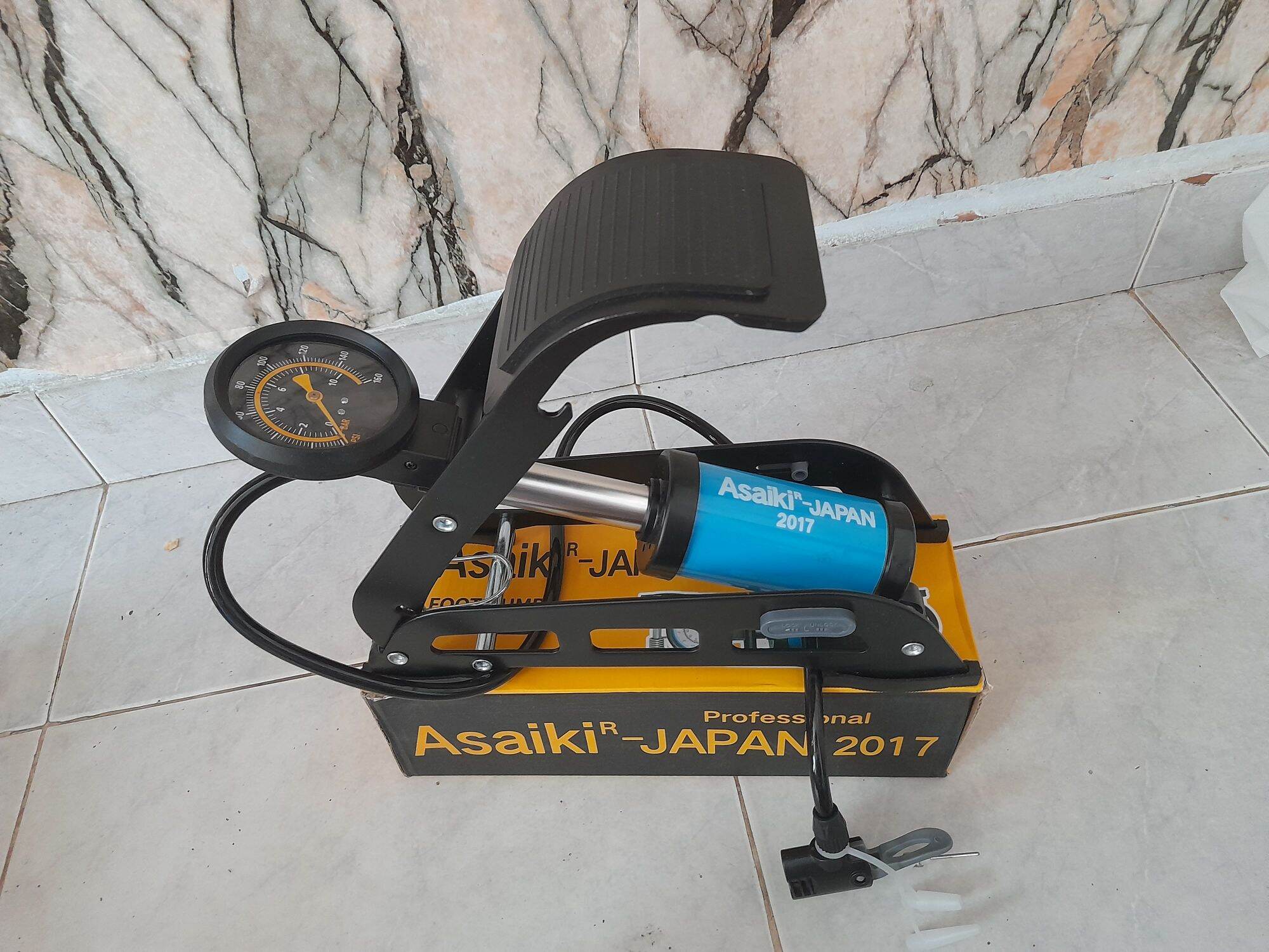 bơm đạp chân mini đa  năng  STANLAYS _ASAKI  JAPAN