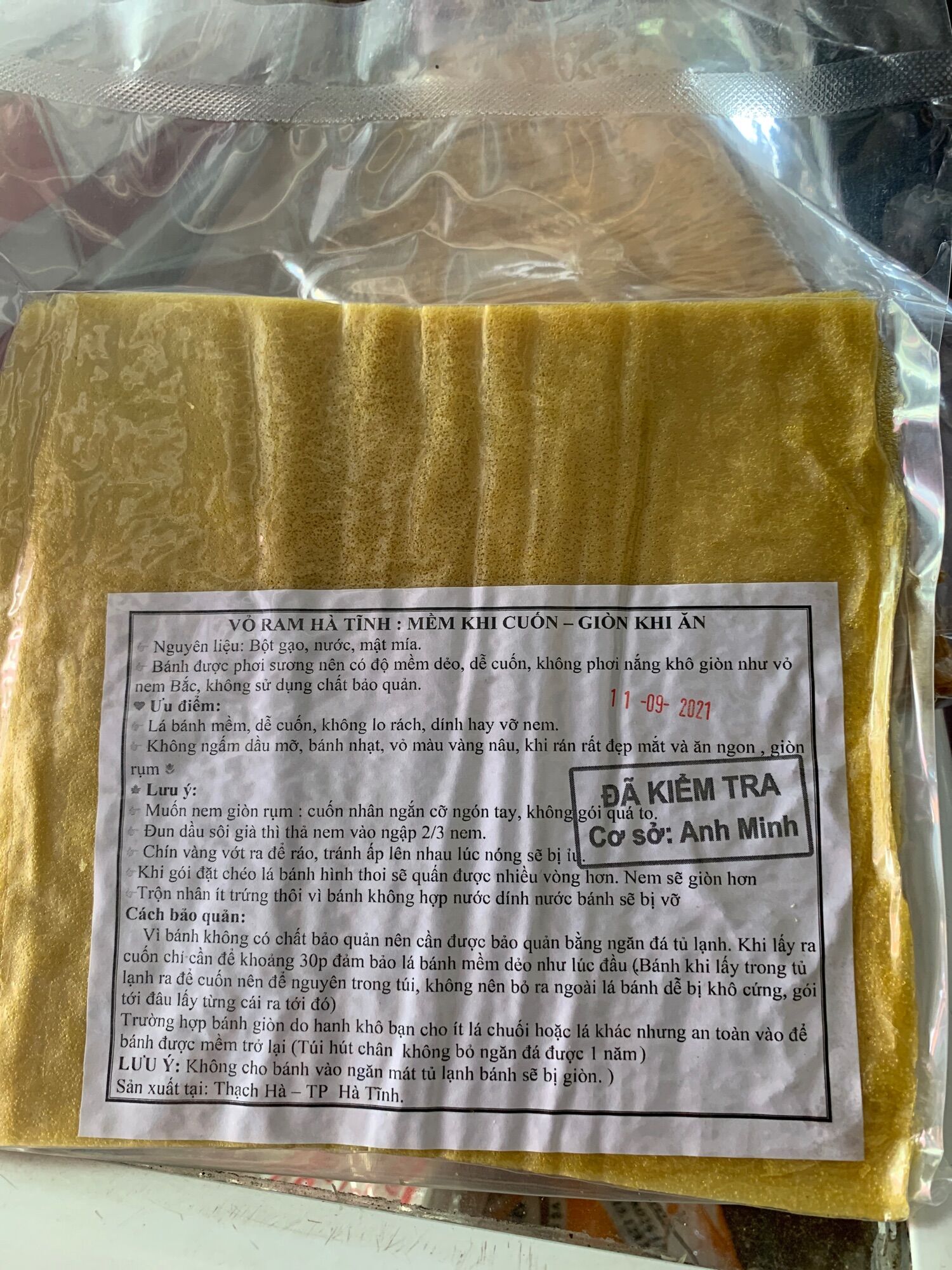 Đặc sản vỏ ram hà tĩnh