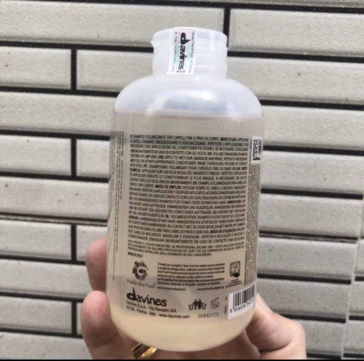 DẦU GỘI TẠO PHỒNG VÀ LÀM SẠCH TÓC VOLU DAVINES SHAMPOO