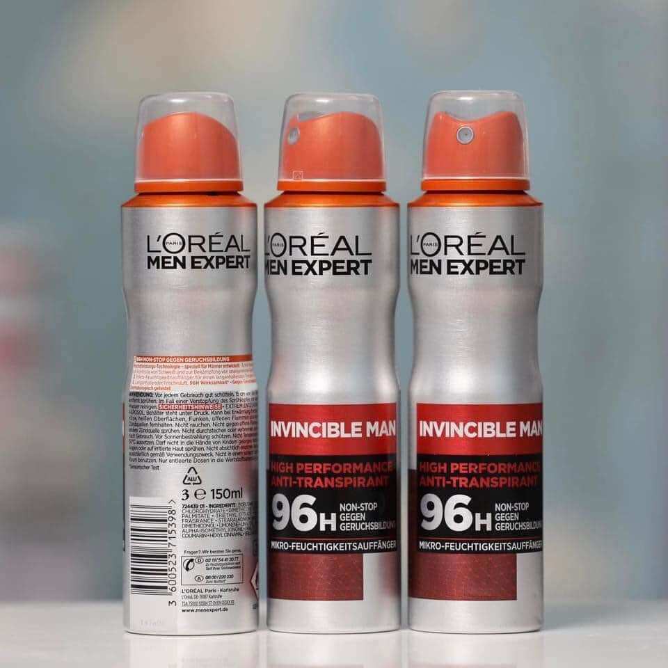 Xịt khử mùi nam LOREAL men expert 96h