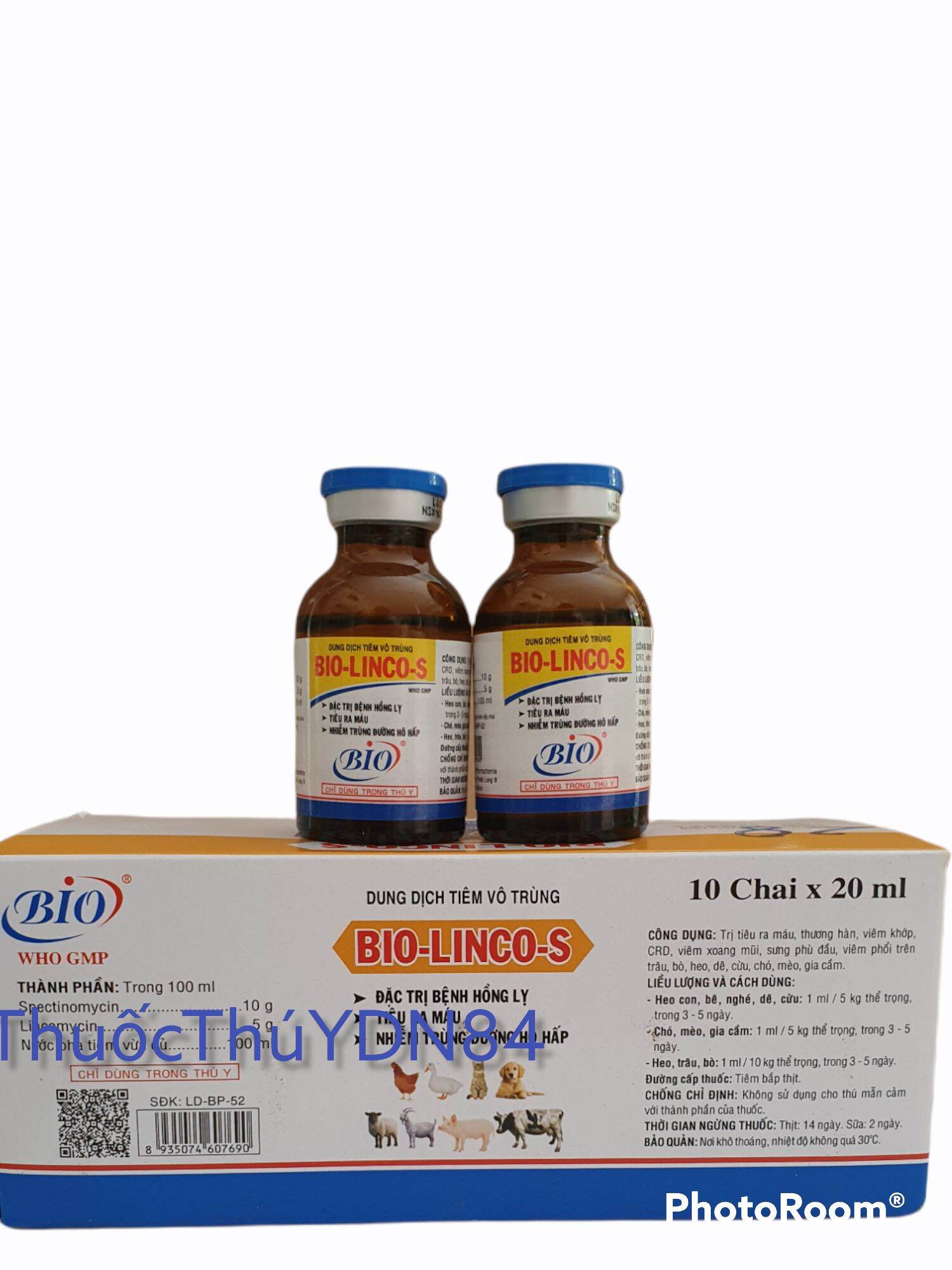 2 lọ Bio Linco S 20ml khò khè sổ mũi gà đá