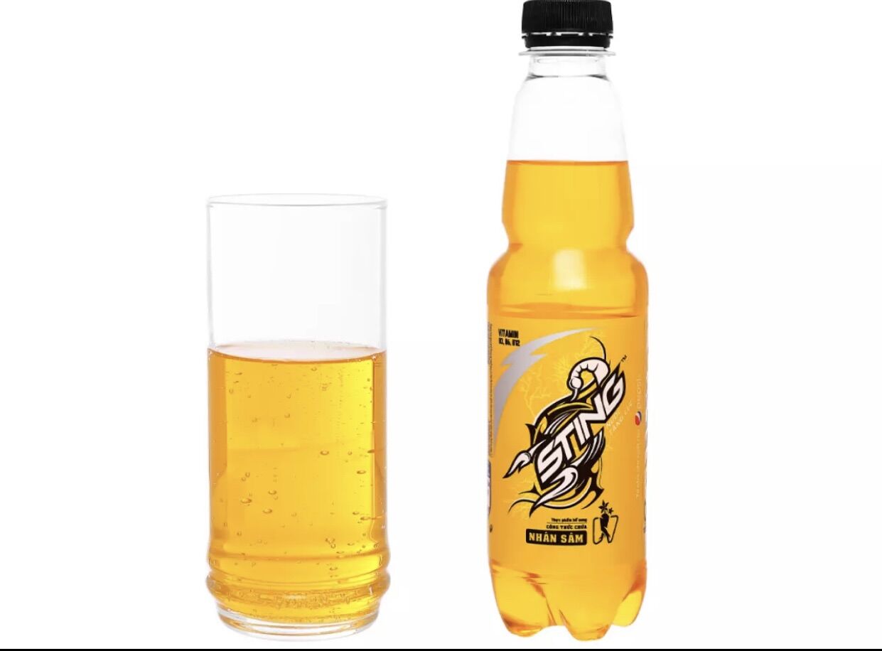 Lốc 6 chai Nước tăng lực Sting vàng nhân sâm 330ml
