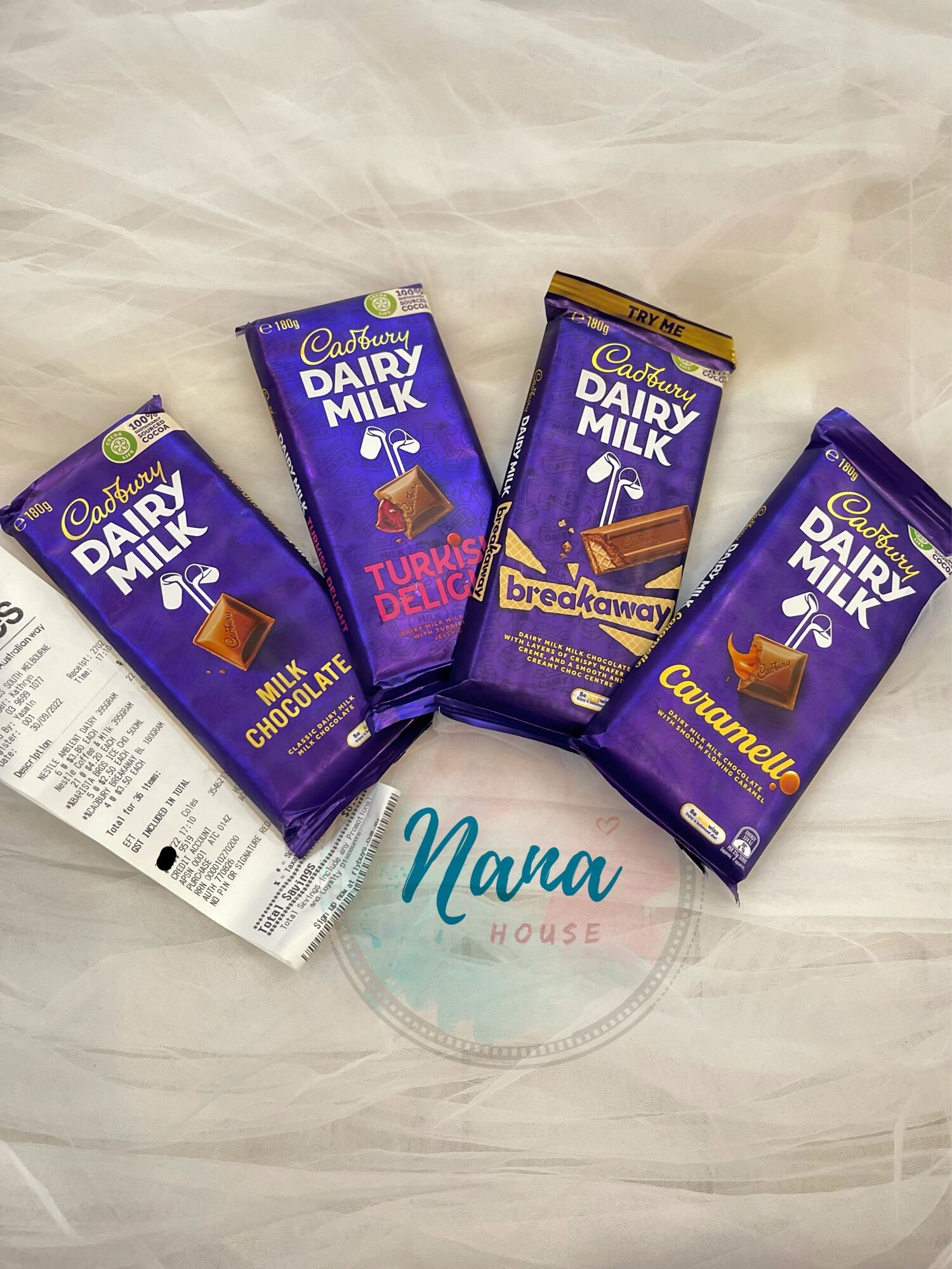 Chocolate Cadbury Dairy Milk thanh lớn 180gr - bill từ Úc
