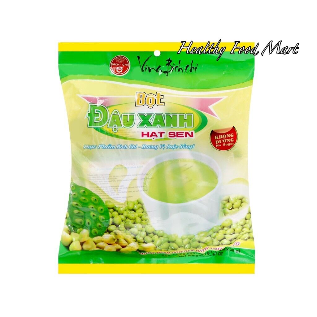 Bột đậu xanh hạt sen không đường bích chi 300g