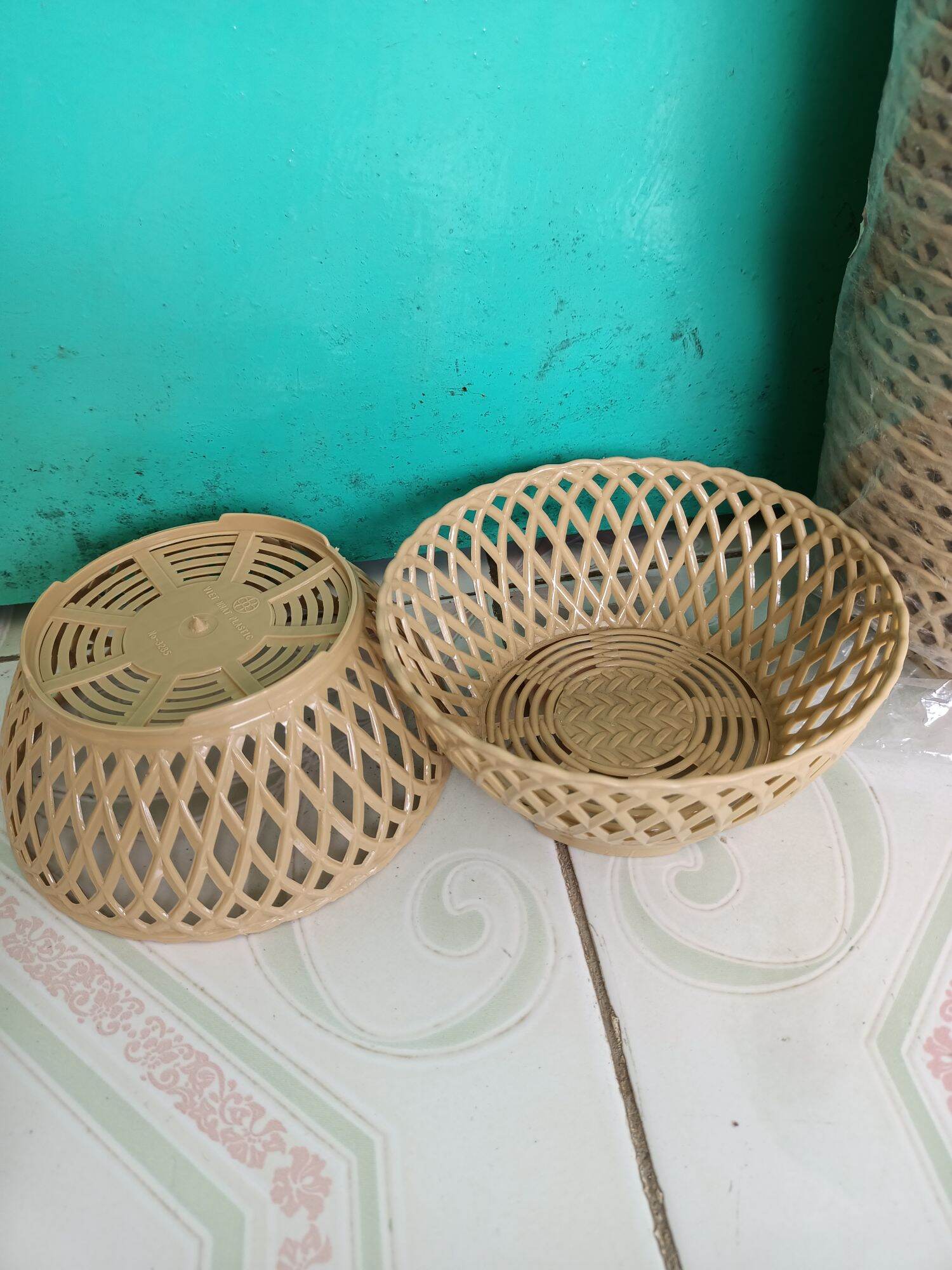 Rổ mây nhựa tròn đk 15cm