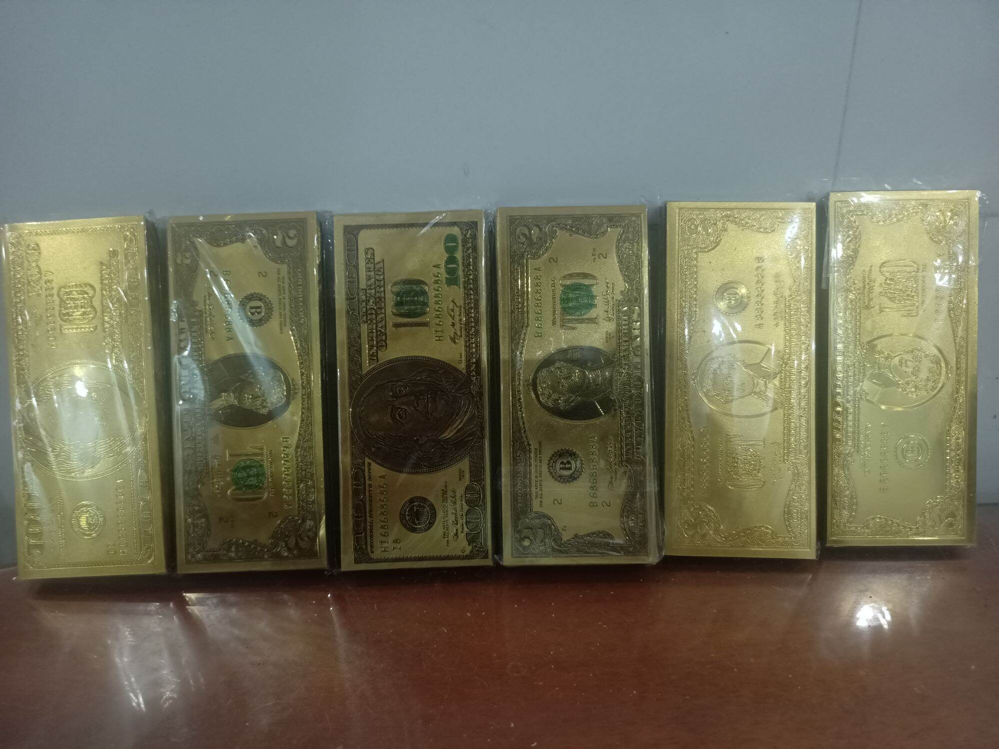 Tiền Đô La Mạ Vàng Mệnh giá 2$, 100$