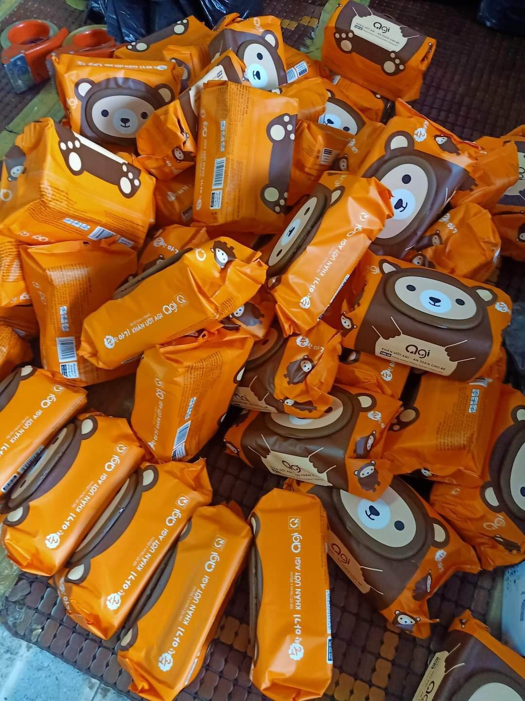 Combo 10 goi khăn uot AGi
