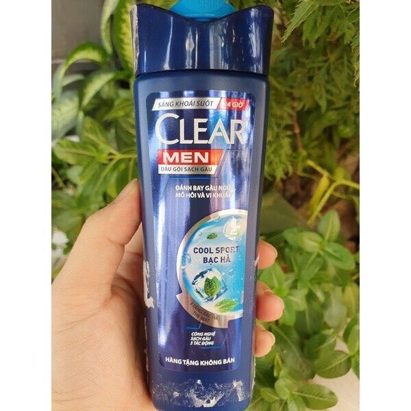 140g - Dầu tắm gội Clear Men Bạc Hà