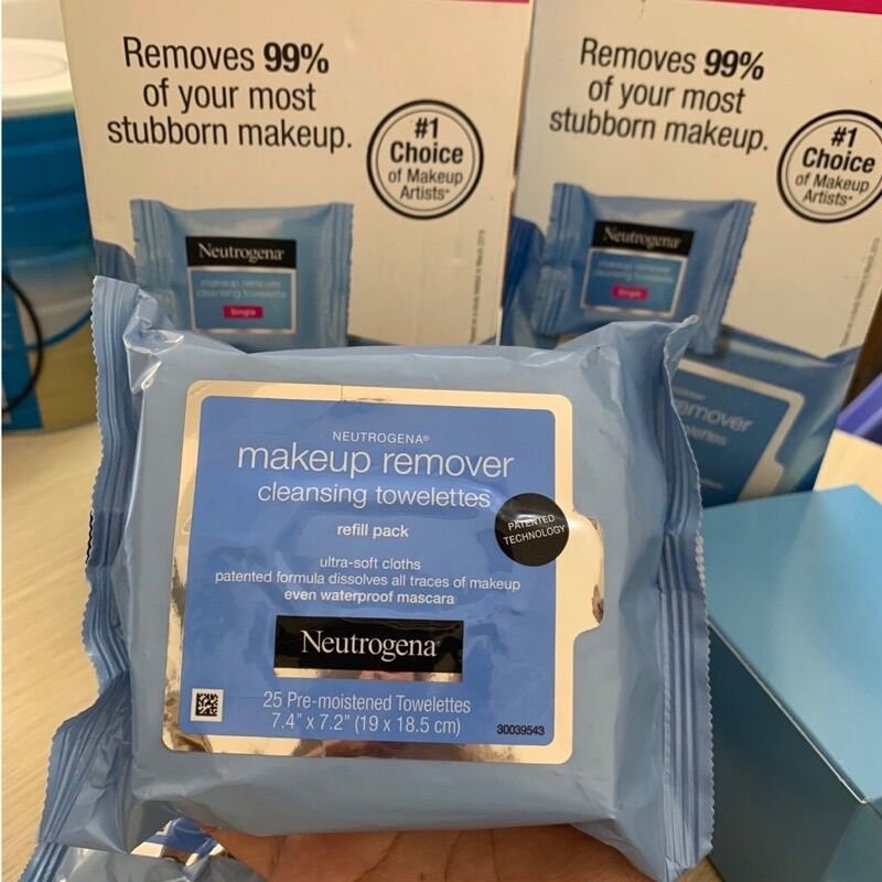 🇺🇸 Khăn Giấy Tẩy Trang Neutrogena Make-Up Remover 🌸