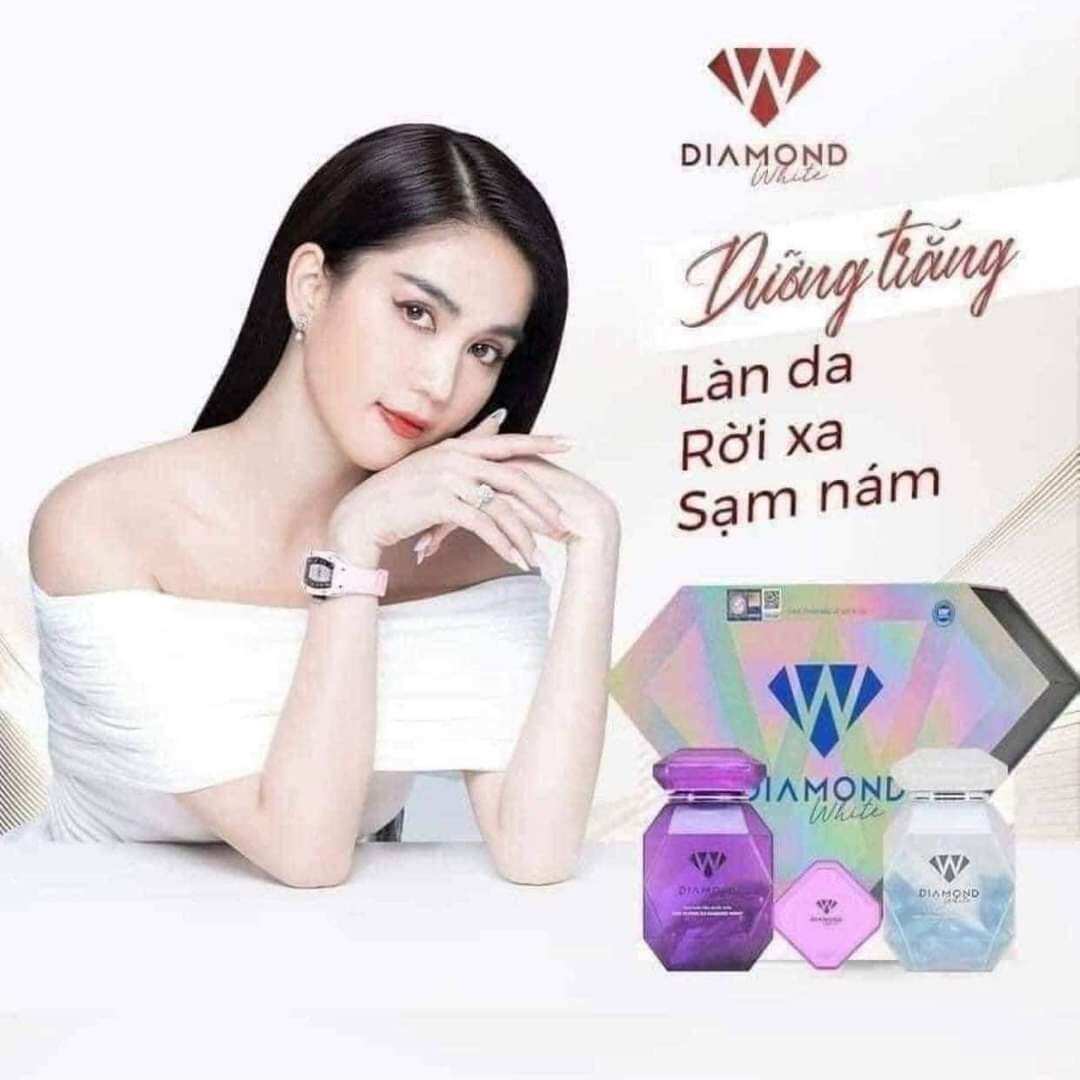 GIAO HỎA TỐC 2H💥VIÊN UỐNG DIAMOND WHITE NGỌC TRINH MẪU Mới