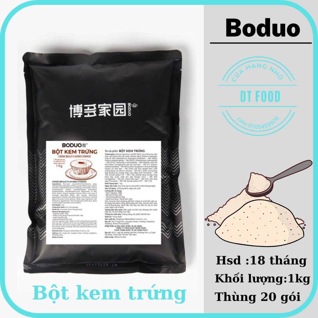 Bột kem trứng Boduo gói 1kg