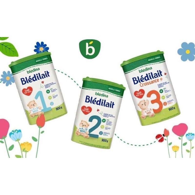 Sữa bột Bledilait 900gr nội địa Pháp mẫu mới đủ số 1 2 3