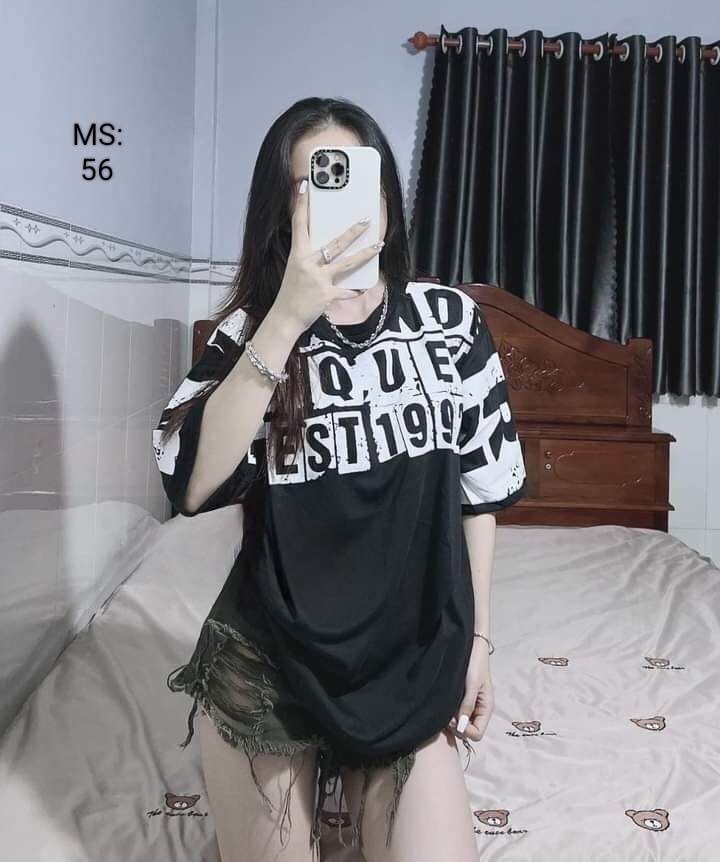 ÁO THUN FORM RỘNG TRÙM MÔNG TAY LỠ, FREESIZE 40-65 KG, THUN COTTON MỀM MỊN