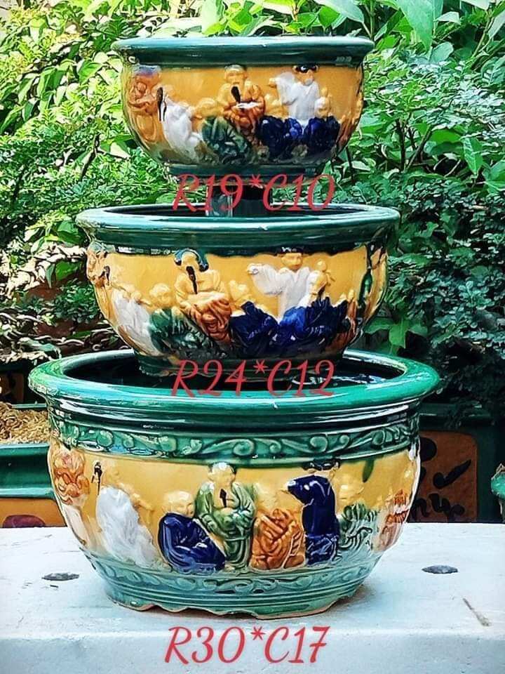 Bộ 3 chậu bát tiên cao cấp