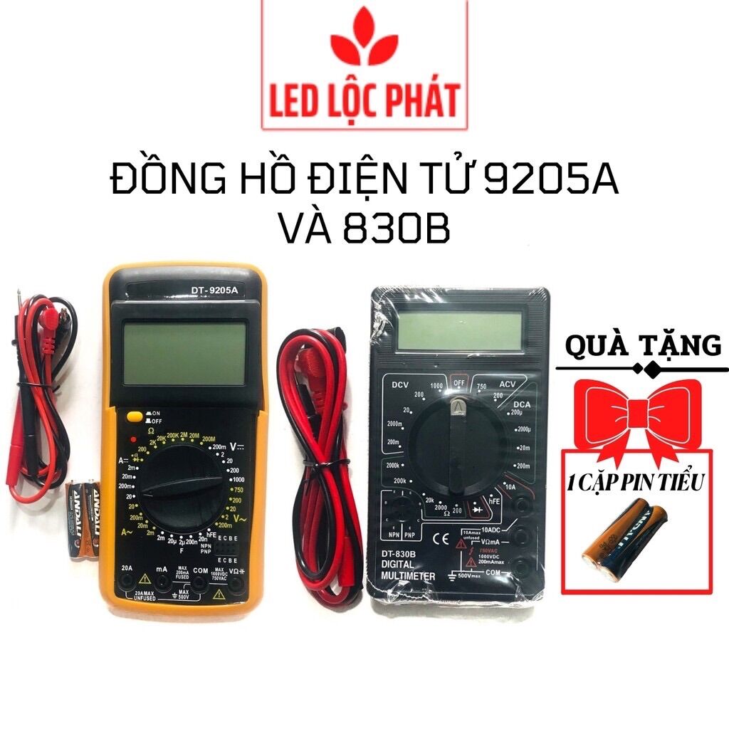 Đồng hồ đo điện vạn năng điện tử 9205A 830b, đồng hồ đo điện