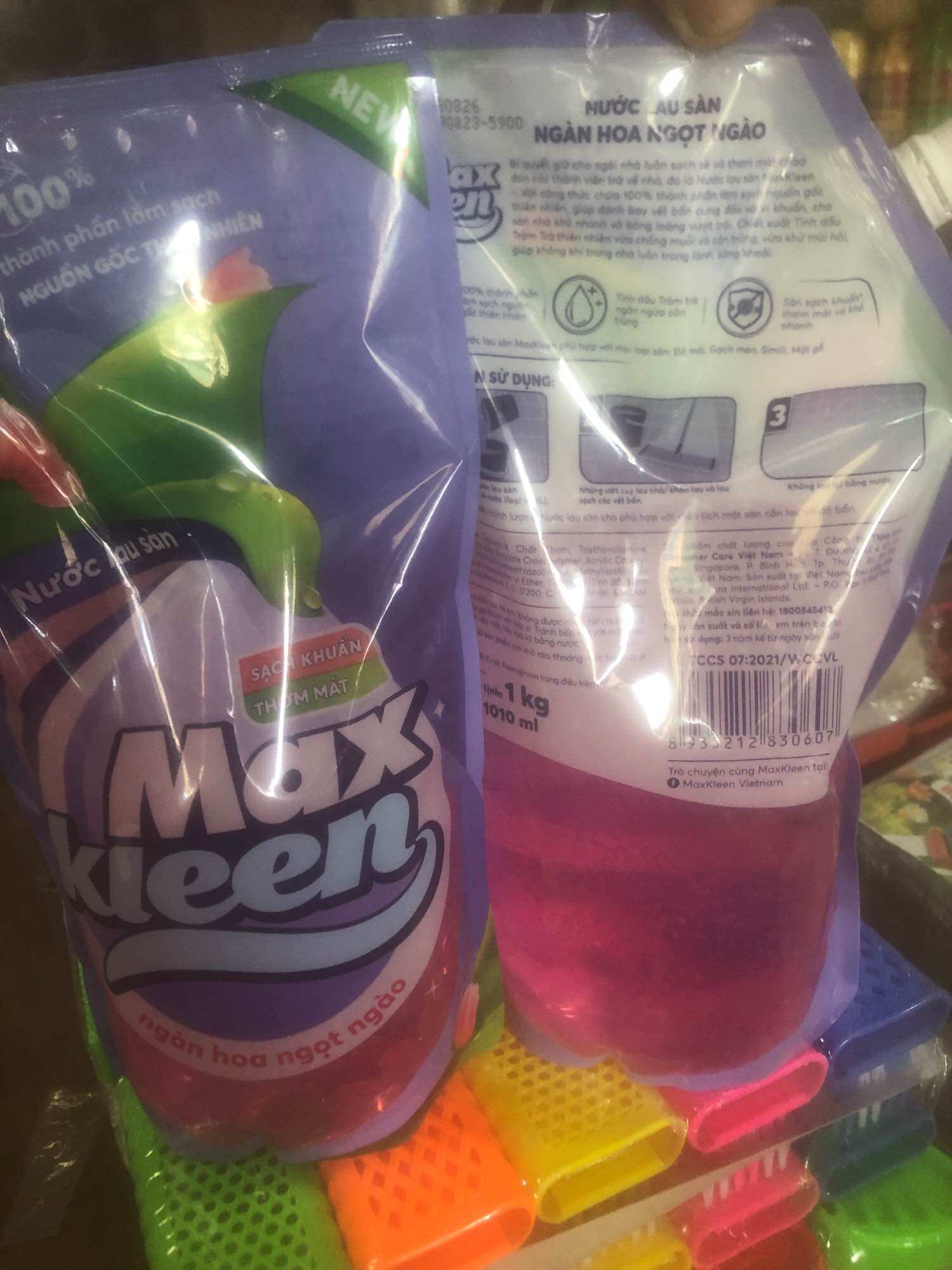 Nước lau sàn Max kleen túi 1 lit