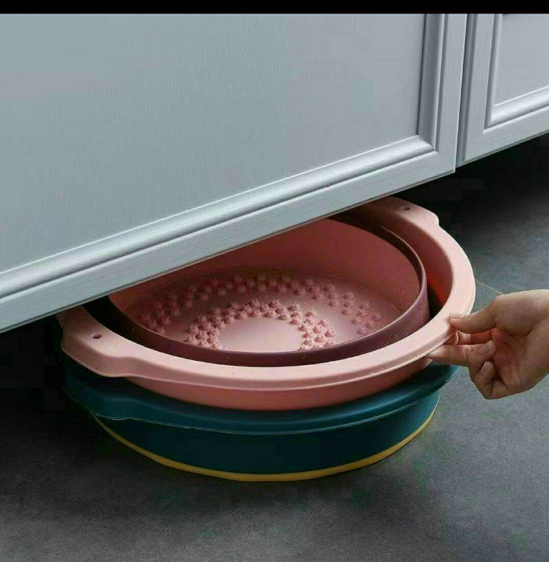 CHẬU NGÂM CHÂN SILICON GẤP GỌN