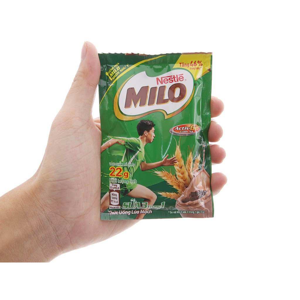 Dây 10 gói Milo lúa mạch 22g