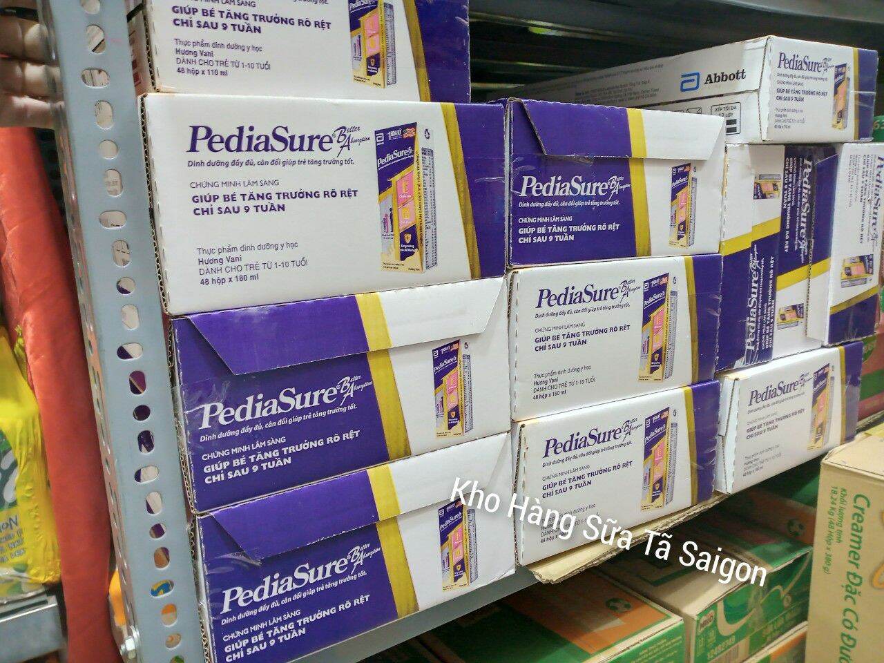 Sữa pediasure thùng 48 hộp x 110ml của abbott date t9 2023