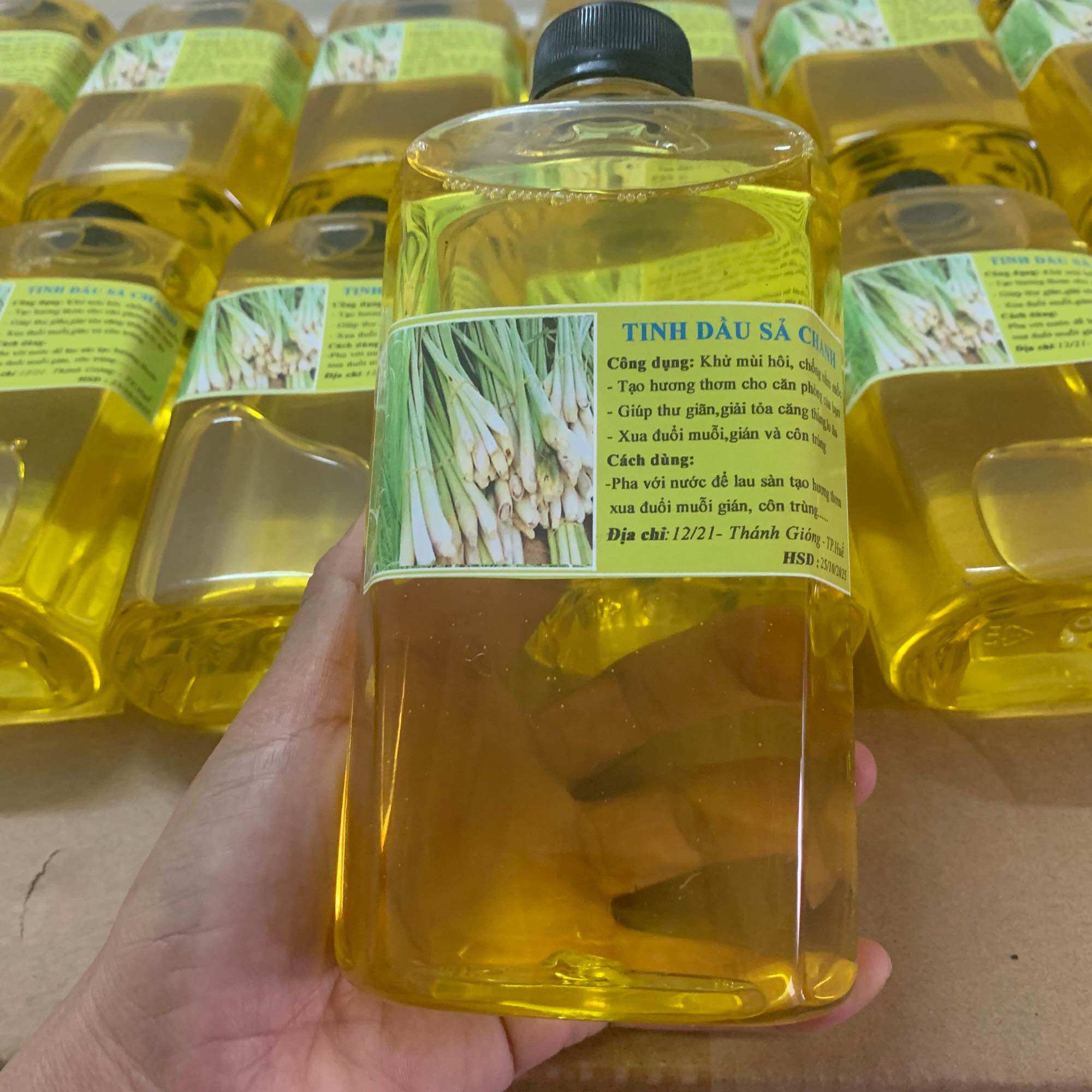 Tinh dầu sả chanh đậm đặc chai 500ml
