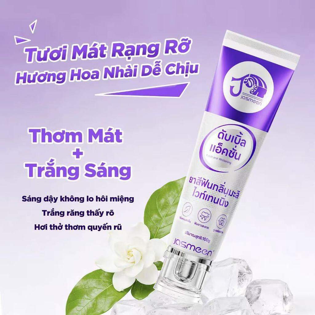 1 hộp -Kem Đánh Răng Làm Trắng Răng Hương Hoa Nhài - Làm Sáng Tự Nhiên - Chăm Sóc Răng Miệng Hiệu Quả