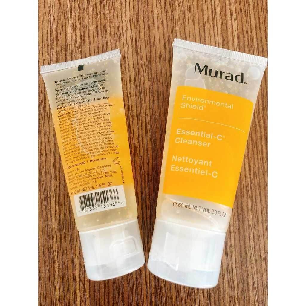 Sữa rửa mặt sáng da cải thiện thâm Murad Essential C Cleanser 60ml