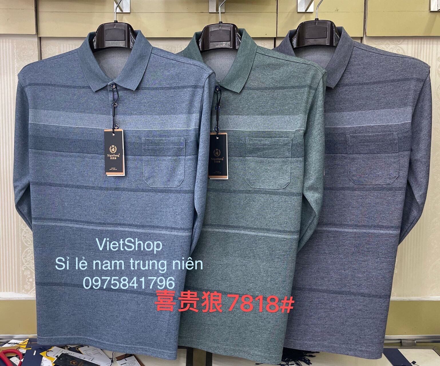 Áo thun dài tay nam trung niên chất mềm đẹp