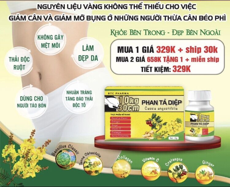 Giảm cân Phan Tả Diệp Xổ Mỡ Chuyên Sâu [Cao Cấp Siêu Mạnh ]