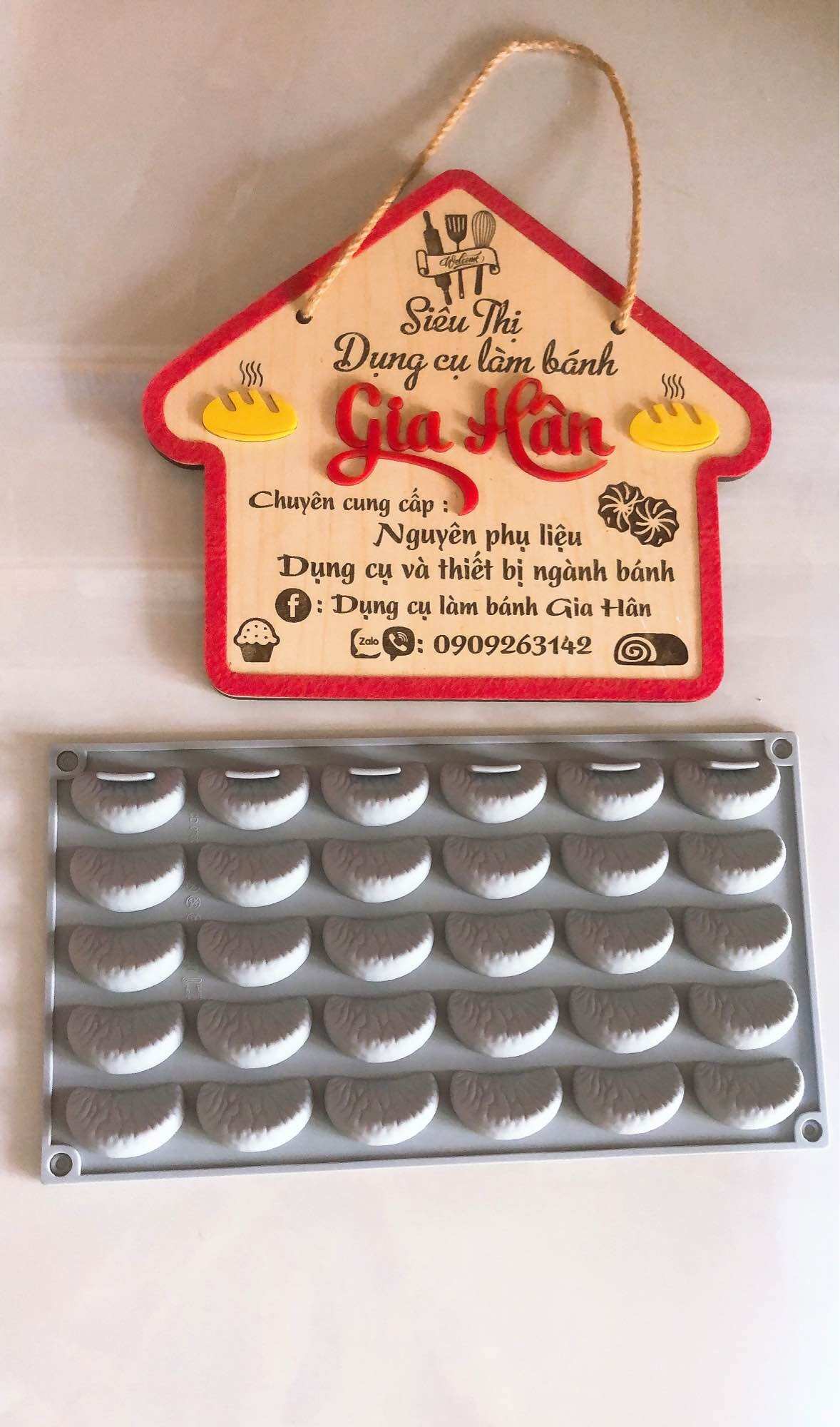 Khuôn silicon hình múi cam/chanh