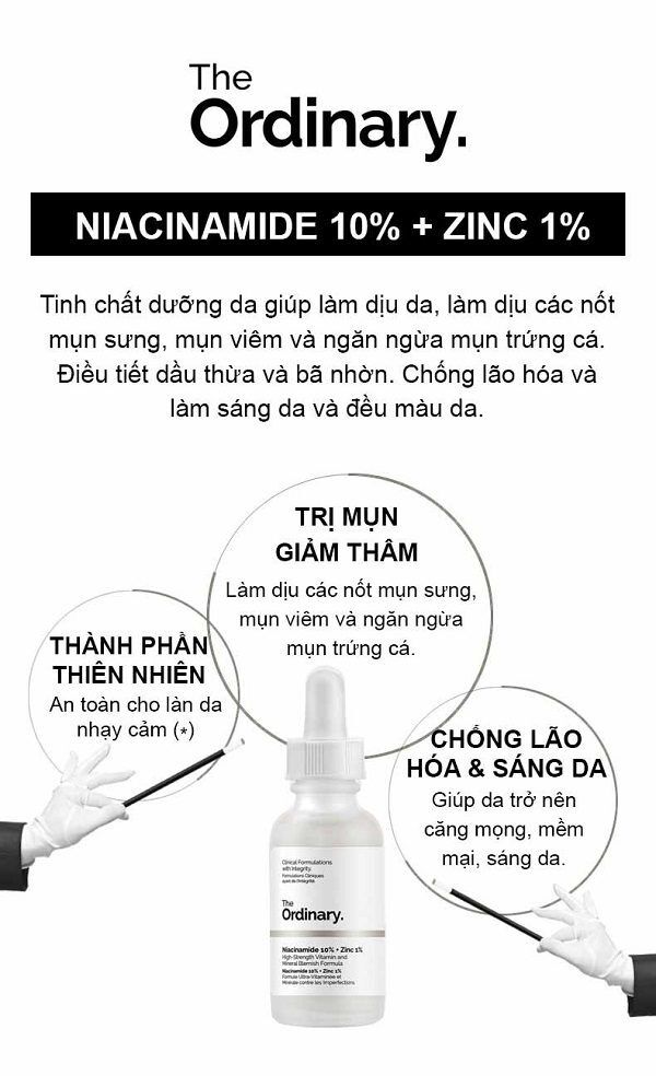 [Bản CANADA] [BILL SEPHORA] serum giảm thâm, giảm mụn 𝑻𝒉𝒆 𝑶𝒓𝒅𝒊𝒏𝒂𝒓𝒚 𝑵𝒊𝒂𝒄𝒊𝒏𝒂𝒎𝒊𝒅𝒆 𝟏𝟎% + 𝒁𝒊𝒏𝒄 𝟏%